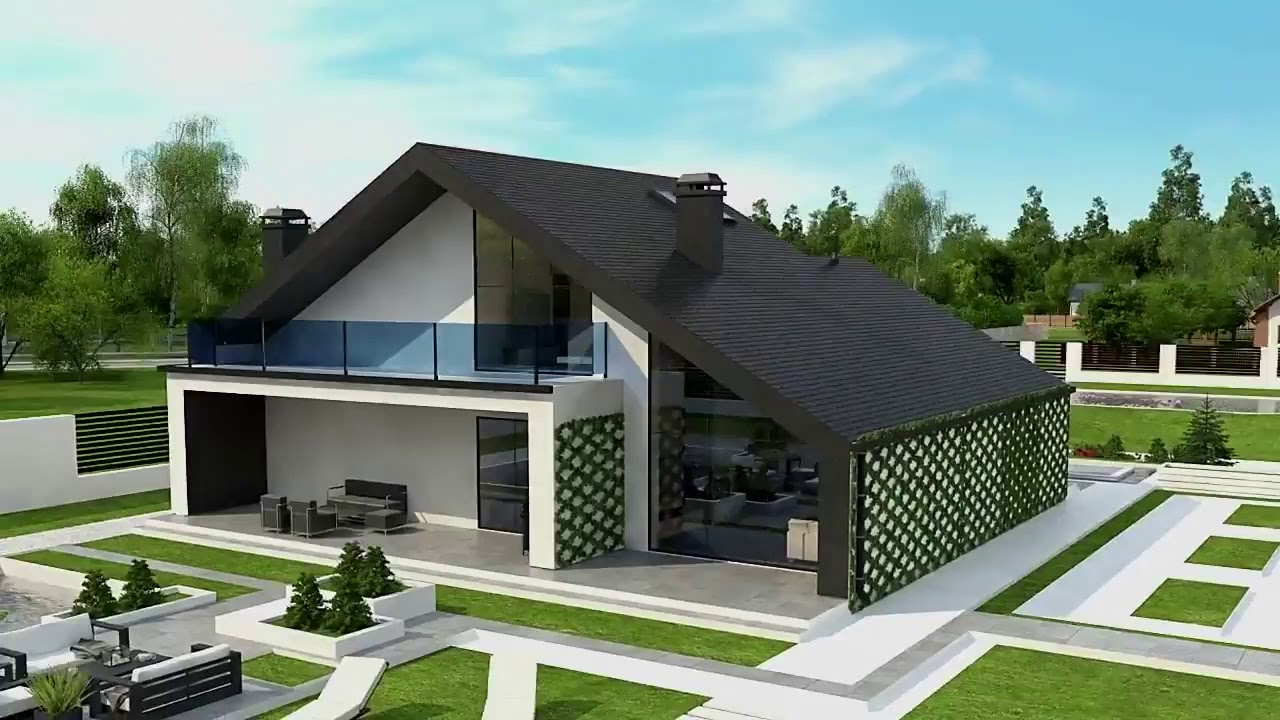 casas con dos caidas de agua