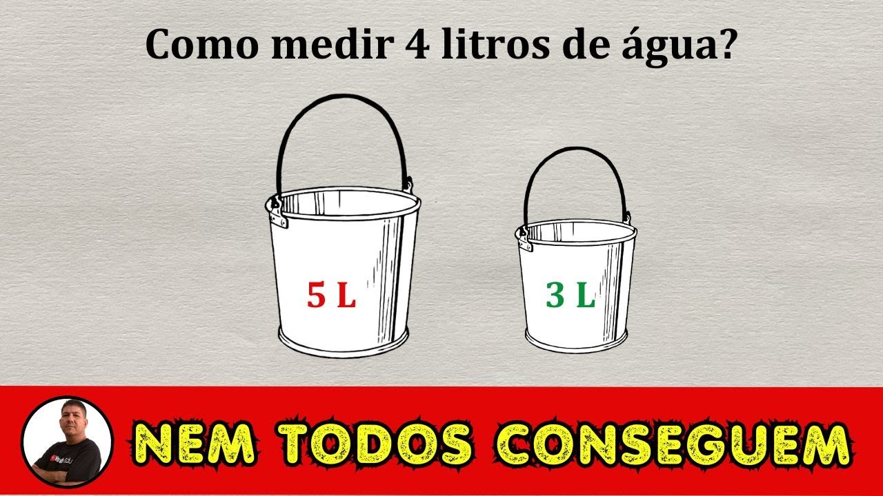 como medir 4 litros de agua