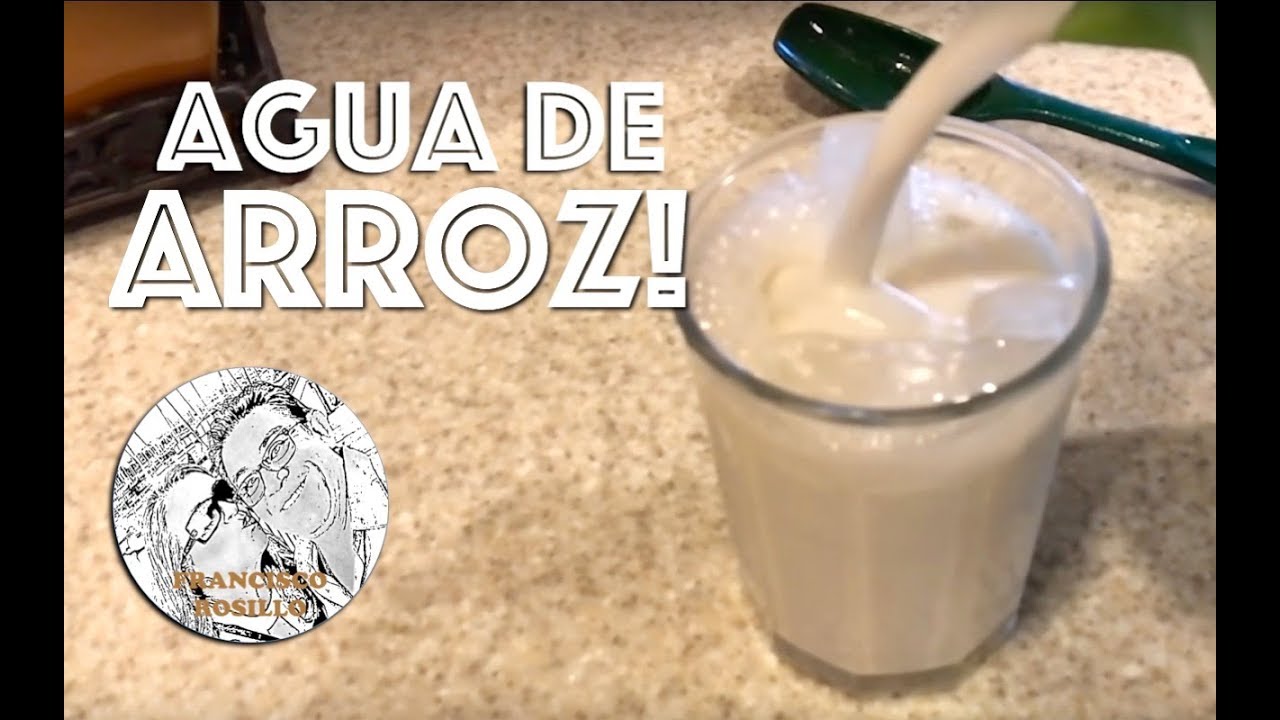 como preparar agua de arroz