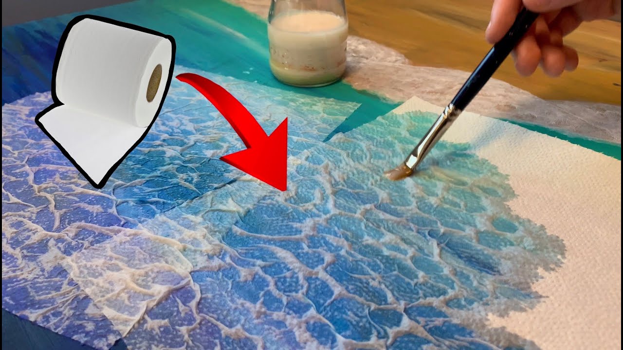 como simular agua con papel