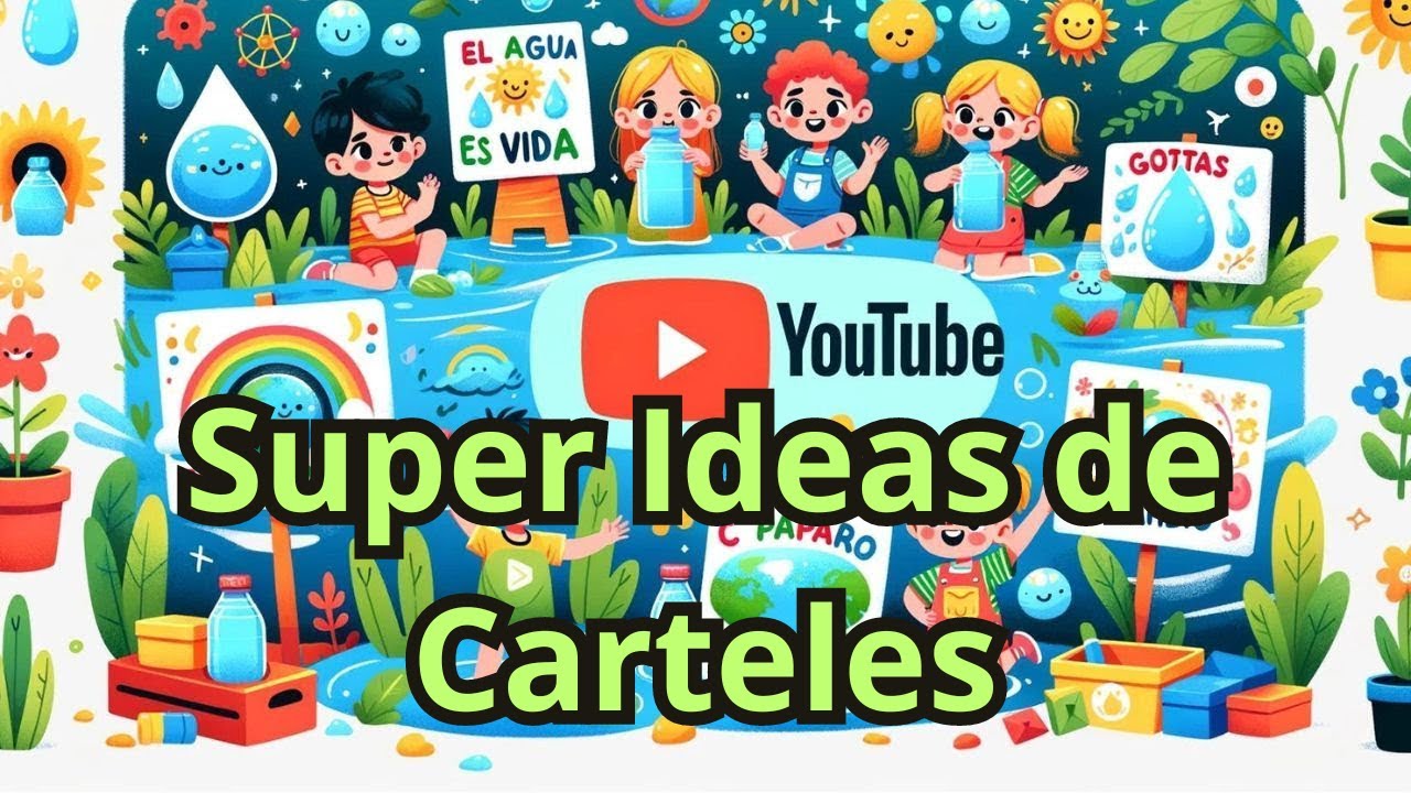pancartas de cuidar el agua
