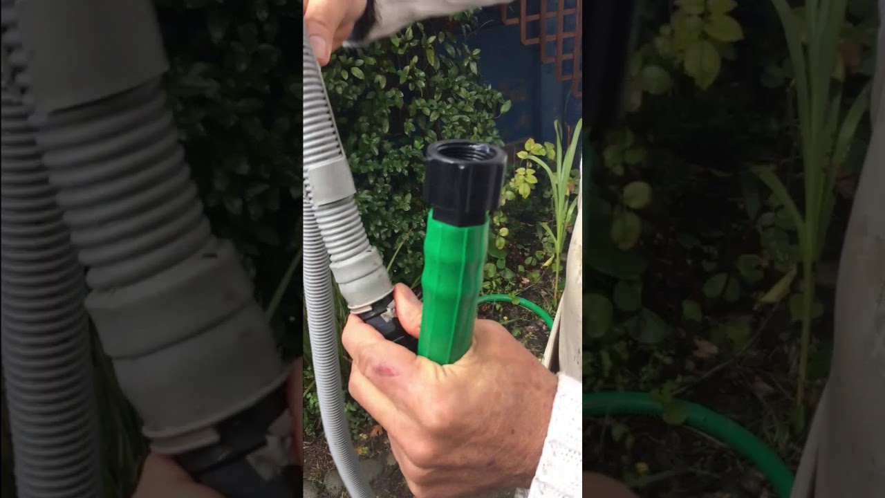 riego con agua de lavadora
