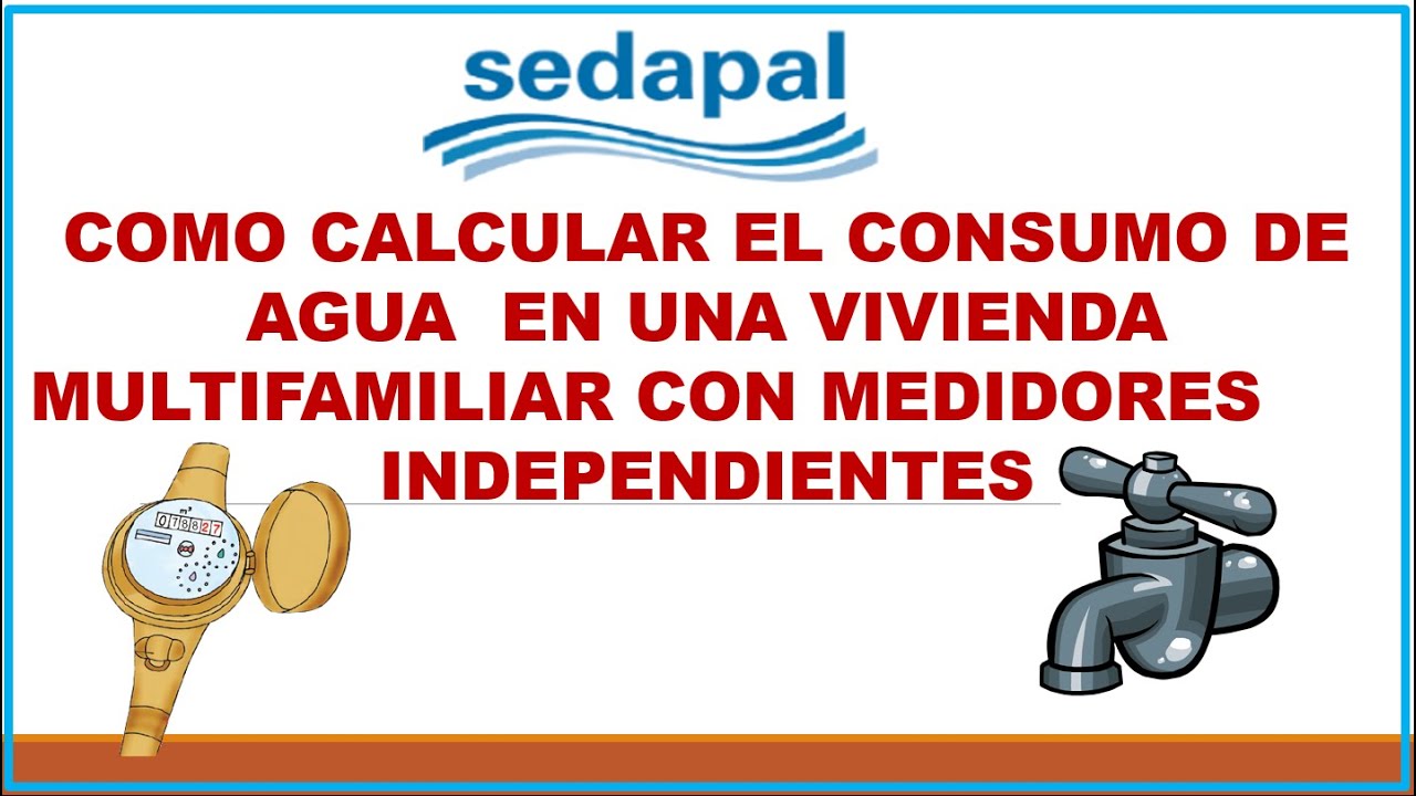 unidades de consumo de agua