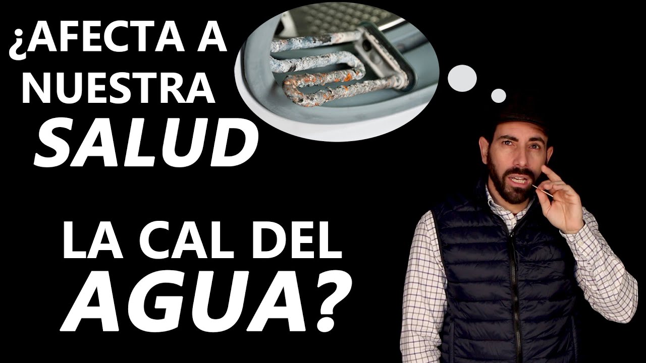 vaso de agua con cal