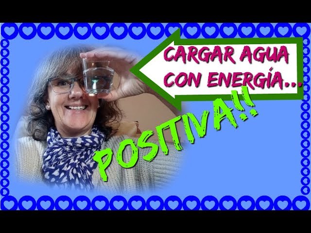 como cargar el agua de energía