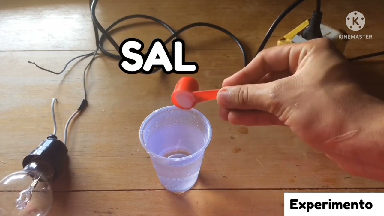 como generar luz con agua y sal