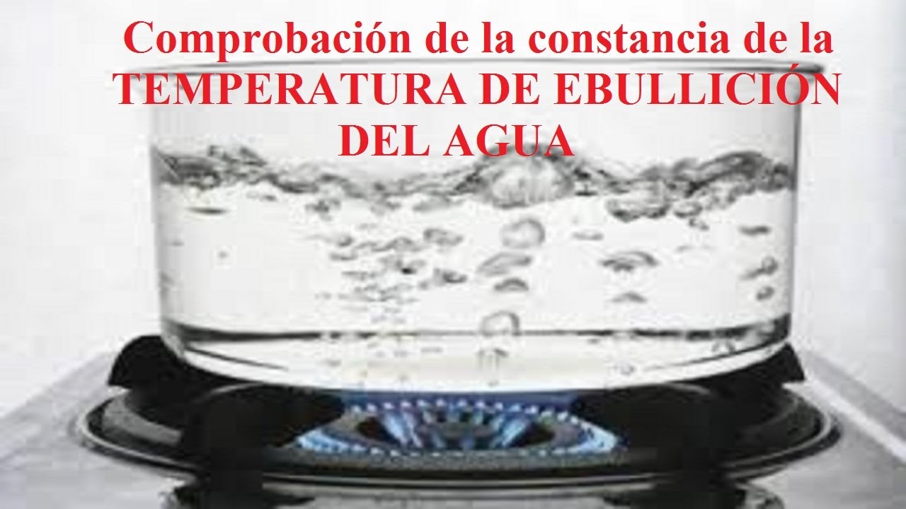 constante de ebullición del agua
