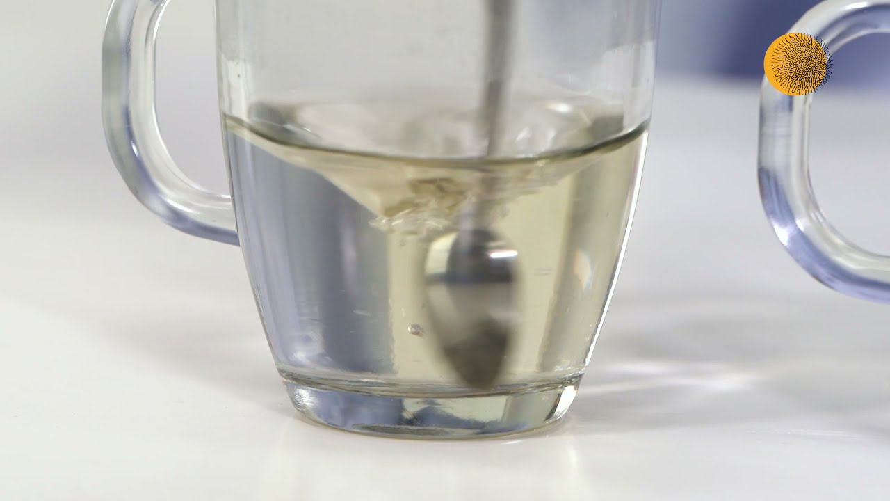 disolucion de agua sal y azucar