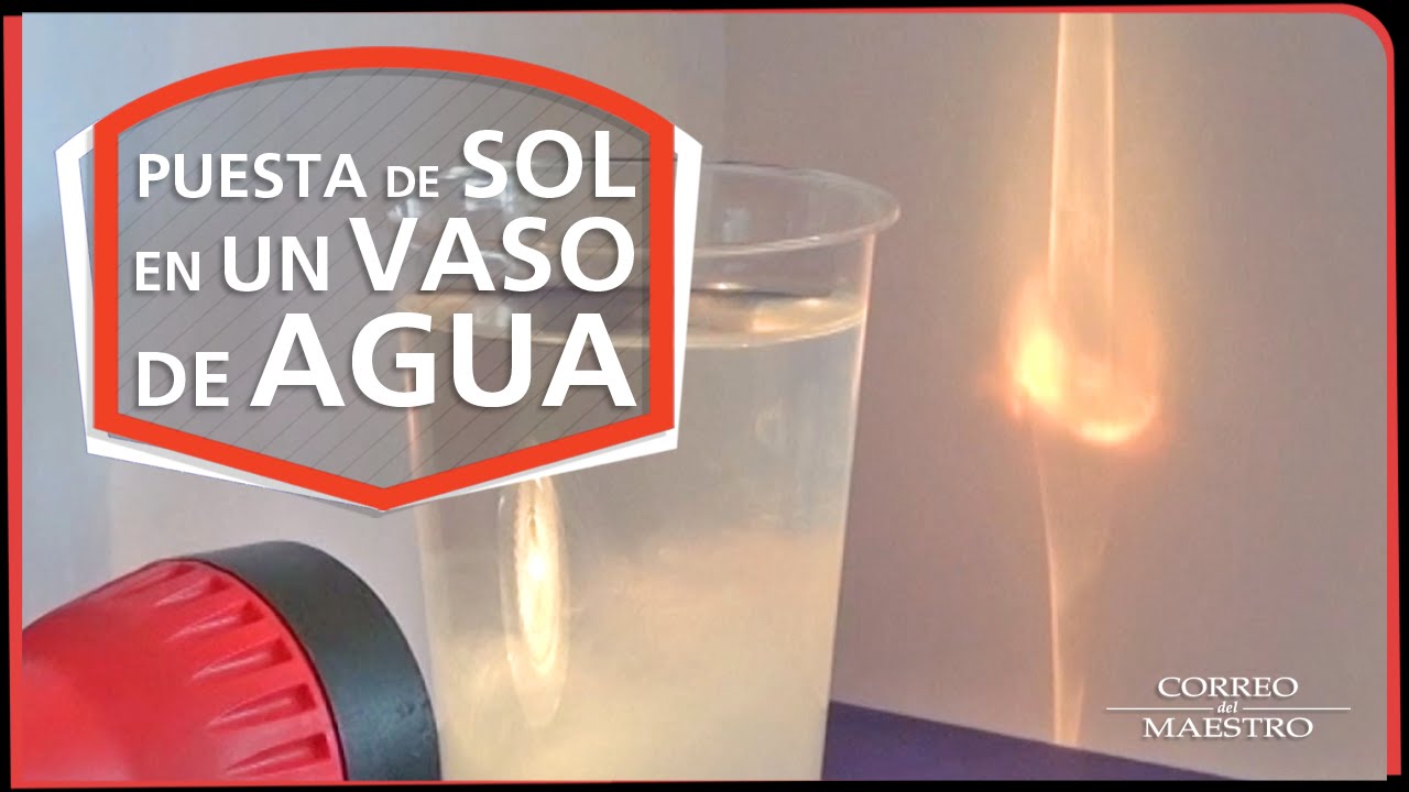 experimento de agua en el sol