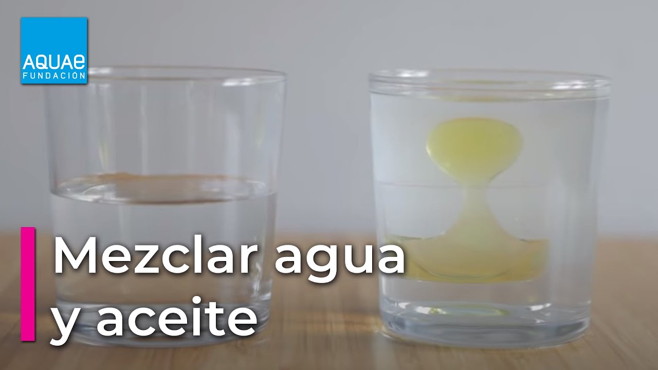 experimento de agua y aceite