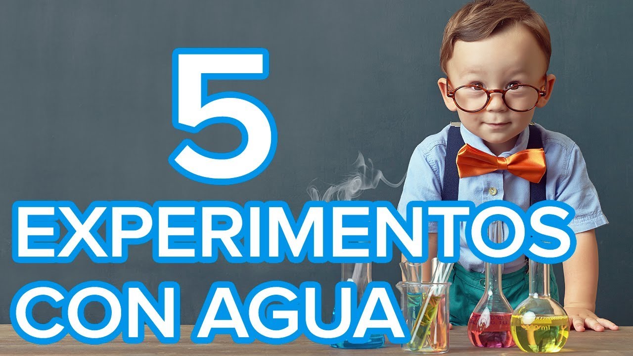 experimentos con agua para niños