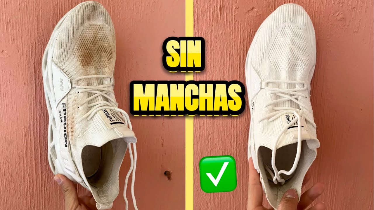 lavar tenis con agua oxigenada