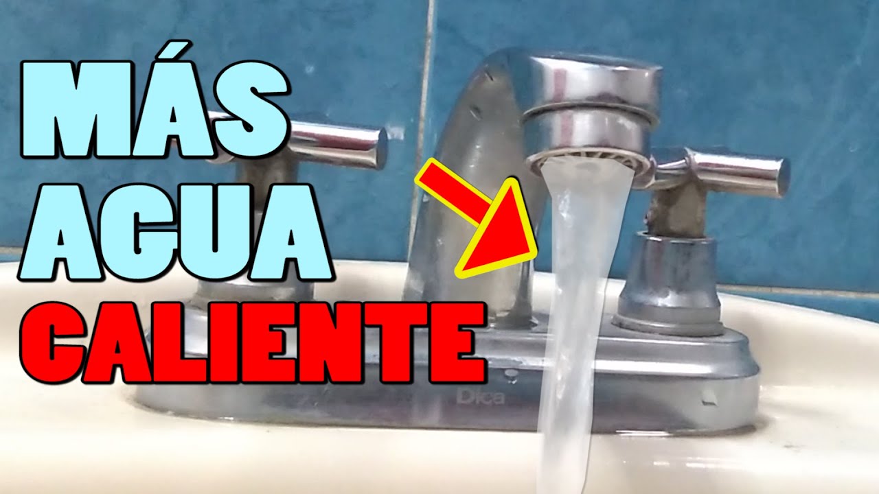 poco caudal de agua caliente