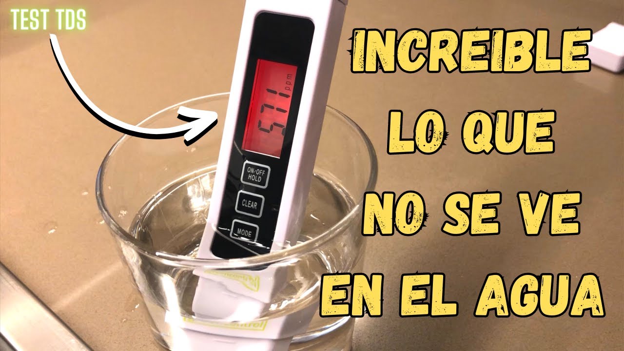 prueba de potabilidad del agua