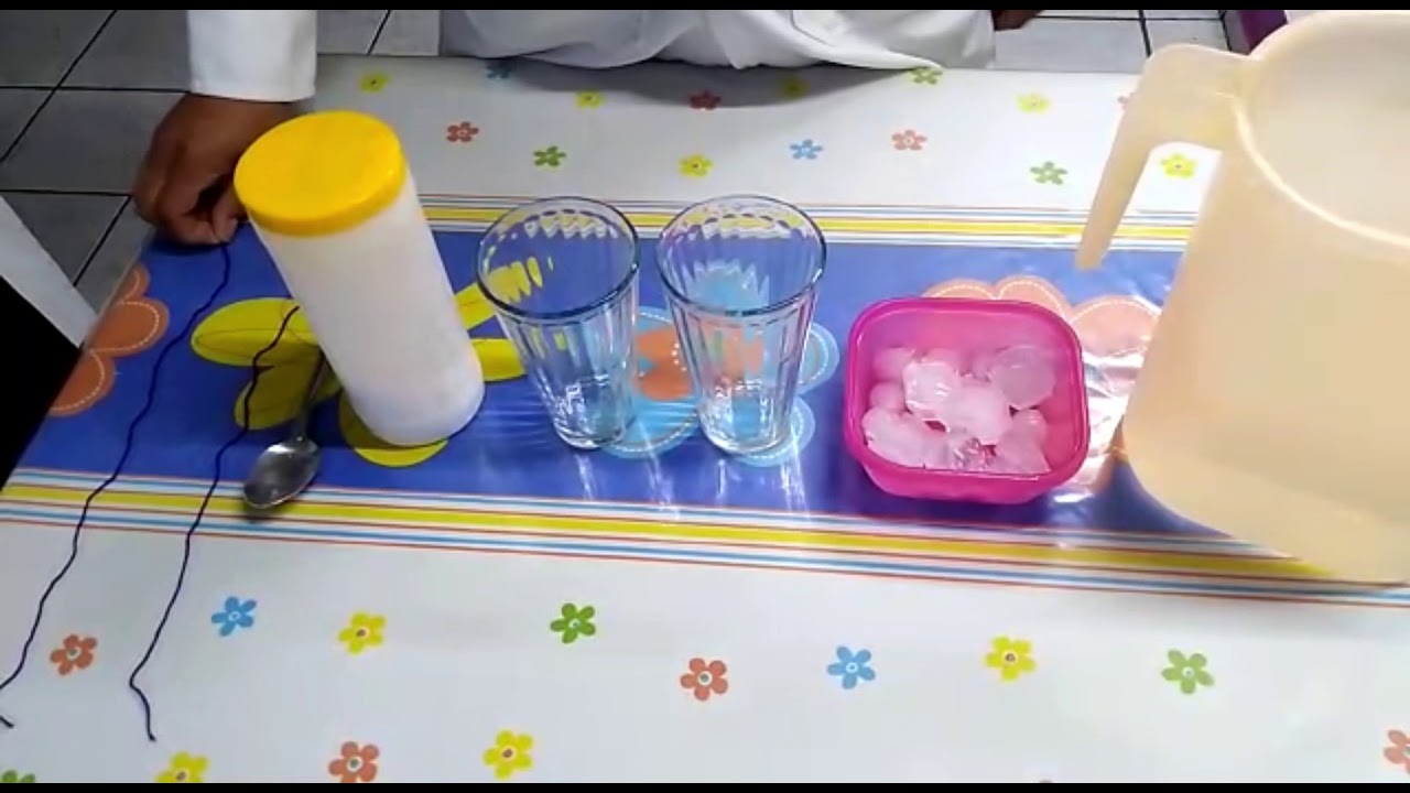 punto de fusion del agua potable