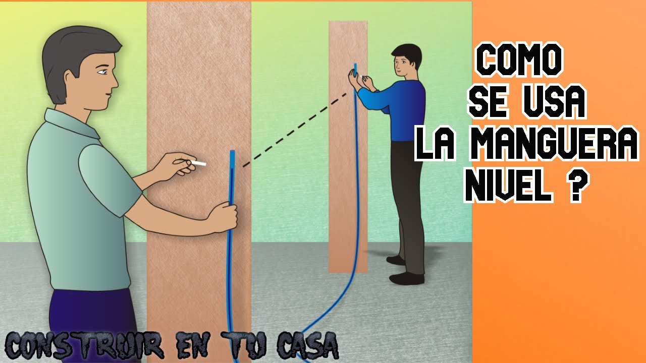 sacar niveles con goma de agua