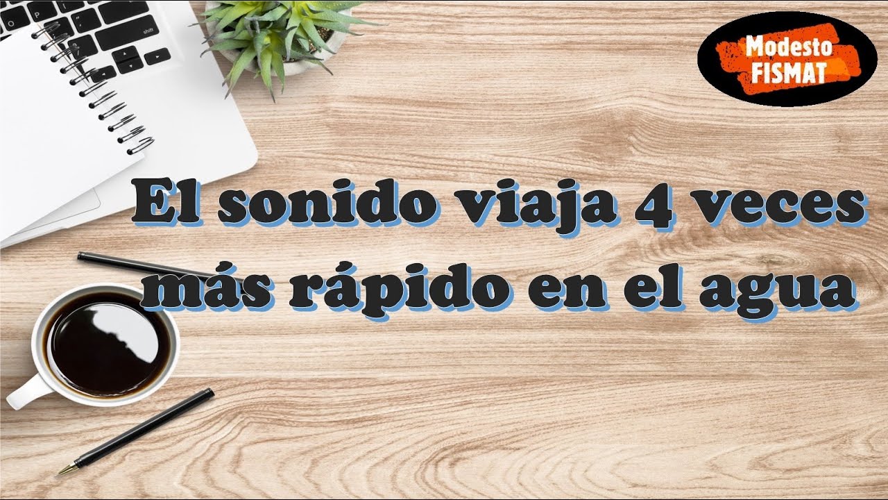 velocidad del sonido en el agua