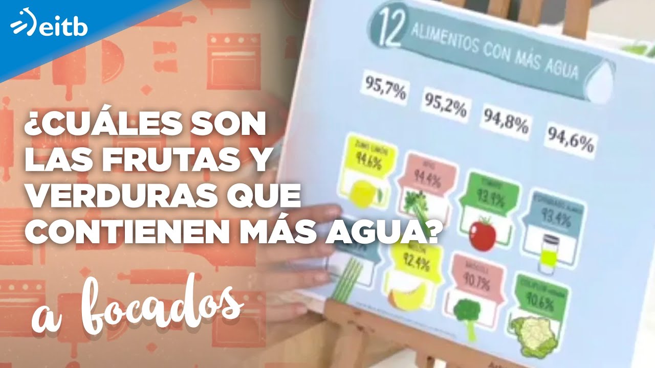 alimentos que contienen poca agua