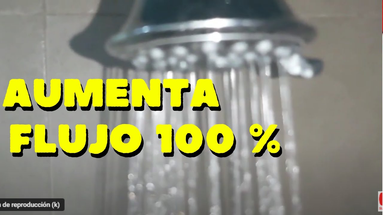 aumentar presion de agua en regadera