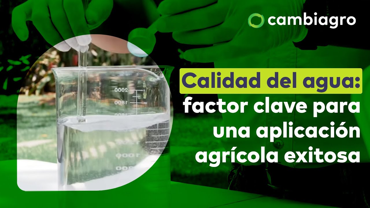 calidad de agua para uso agricola