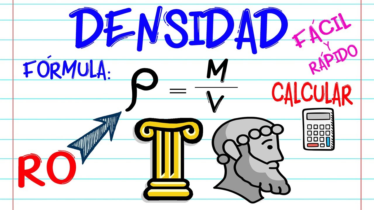 como calcular la densidad del agua