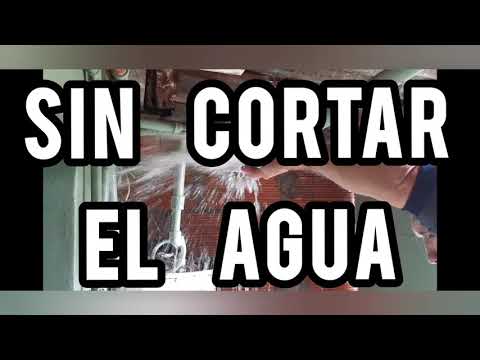 como cortar el agua sin llave de paso