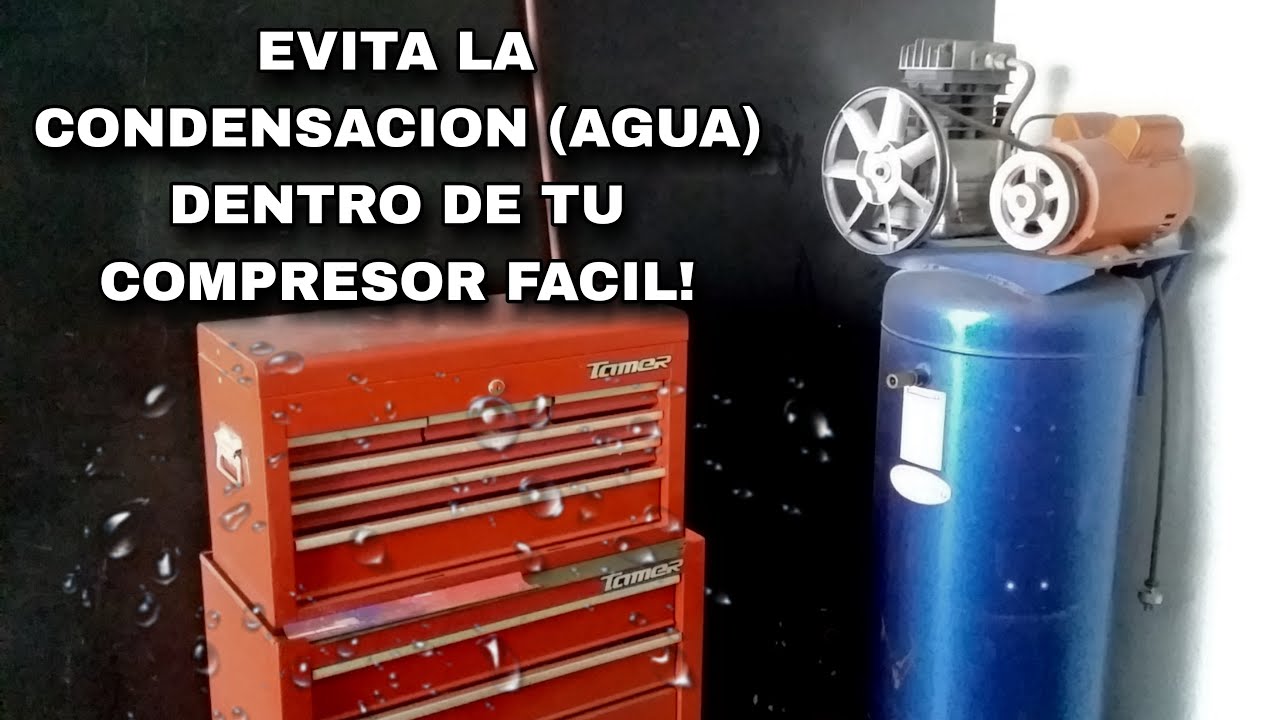 como evitar el agua en un compresor