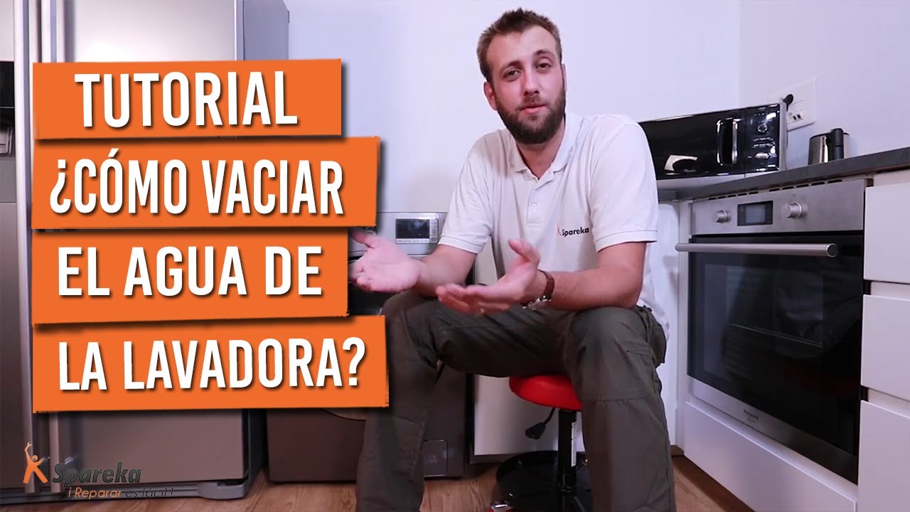 como sacar el agua de una lavadora