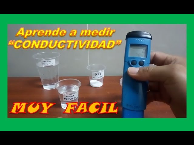 como se mide conductividad del agua