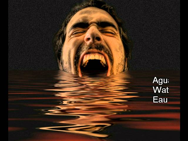 con el agua al cuello significado