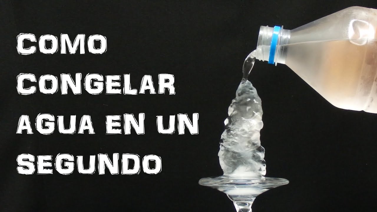 convertir agua en hielo en segundos