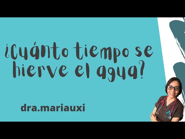 cuanto tiempo hervir agua para tomar