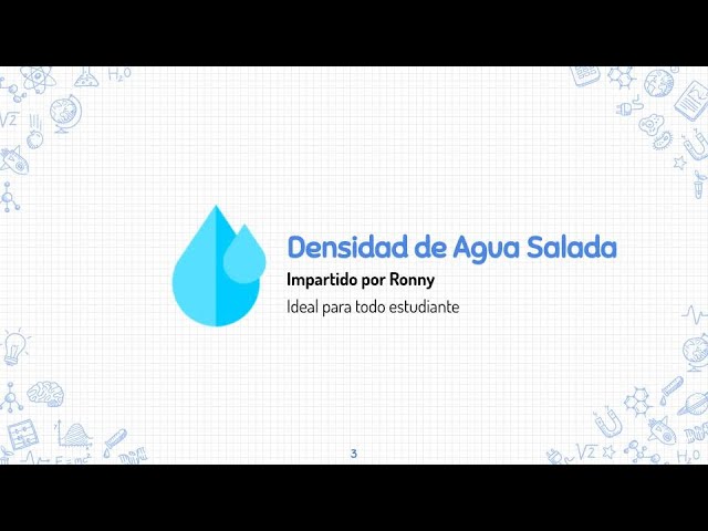 densidad del agua salada en kg m3