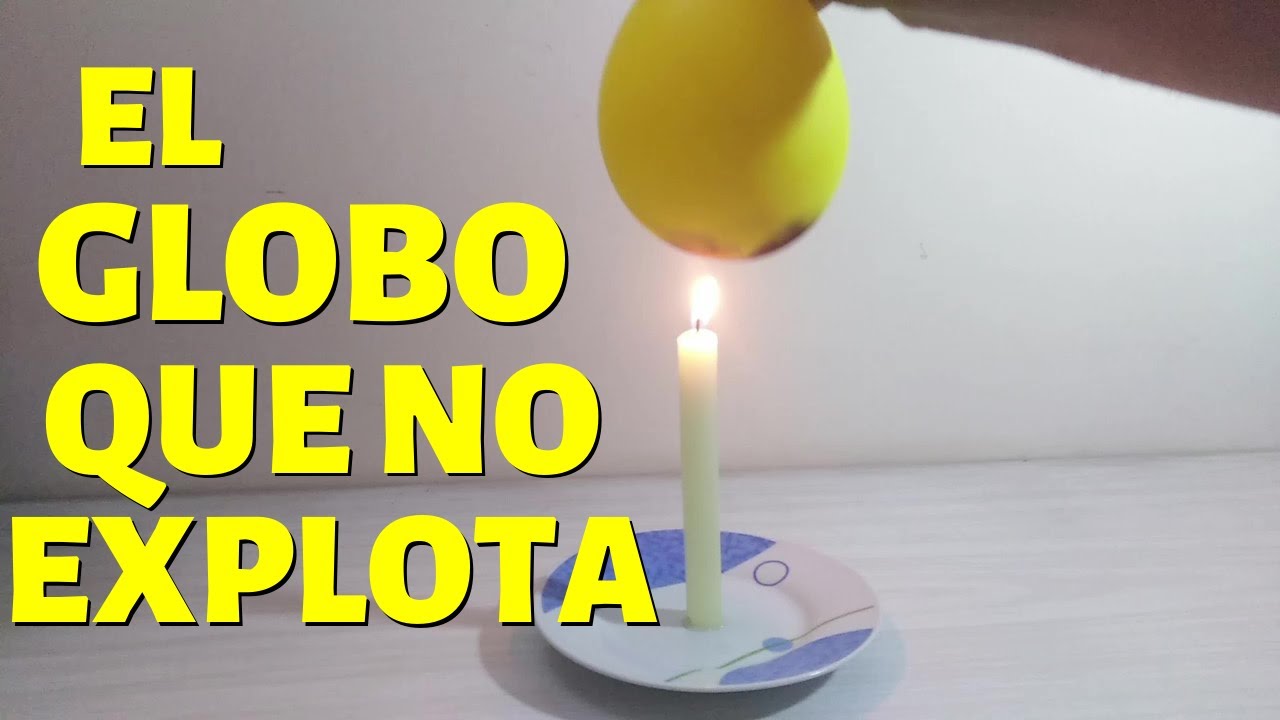 experimento globo con agua y vela