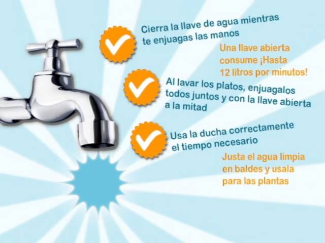 infografia de como cuidar el agua