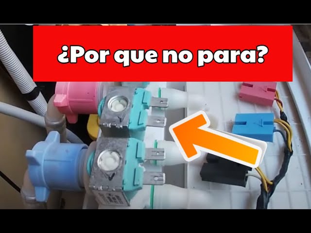 la lavadora no para de cargar agua