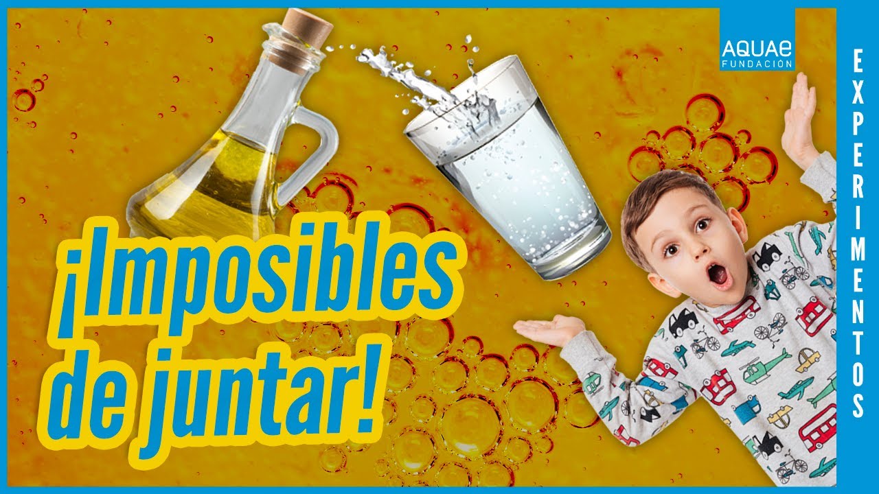 porque no se une el agua y el aceite