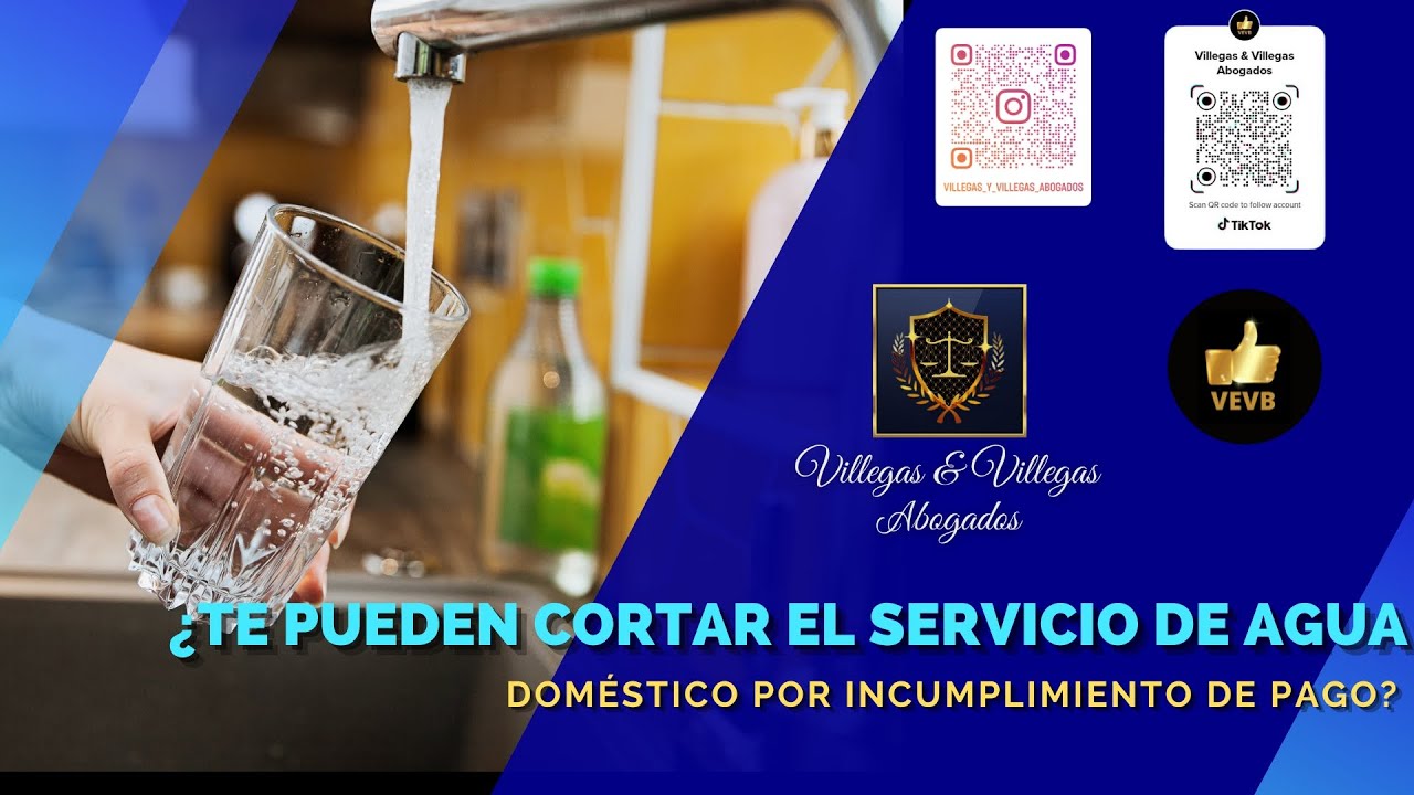 te pueden cortar el agua si no pagas
