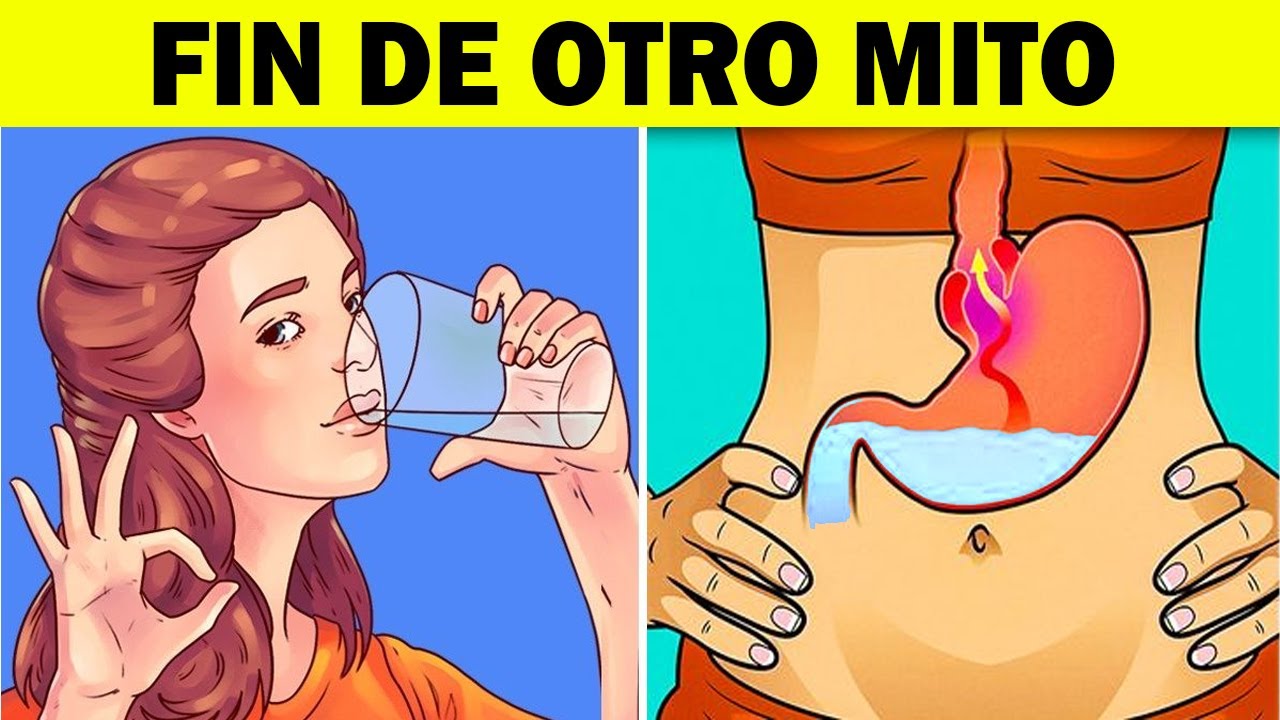 tomar agua despues de comer es malo