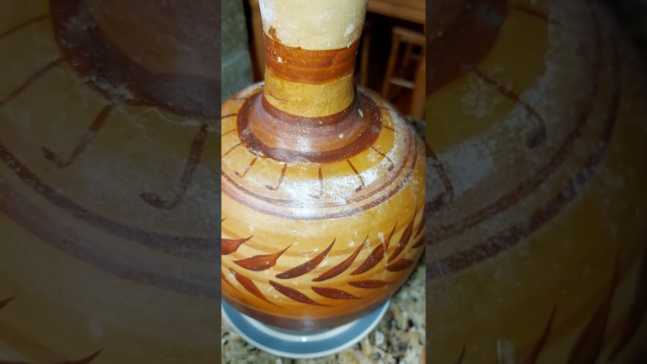 como curar un cantaro de barro para agua