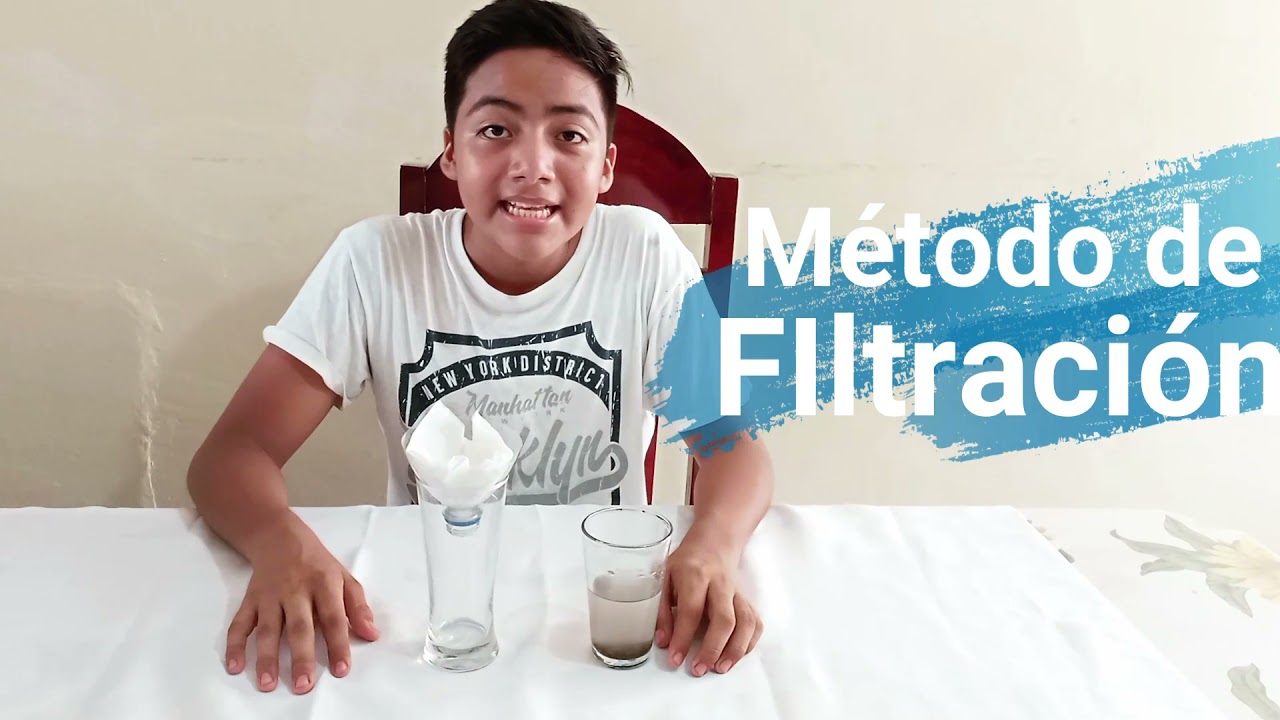 como separar agua y arena por filtracion