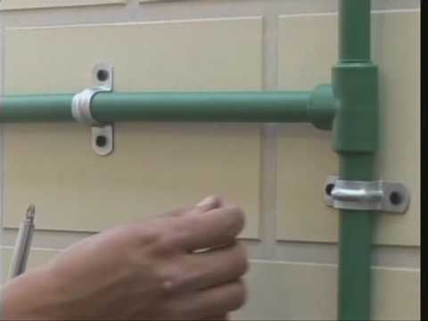 instalacion de caños de agua a la vista