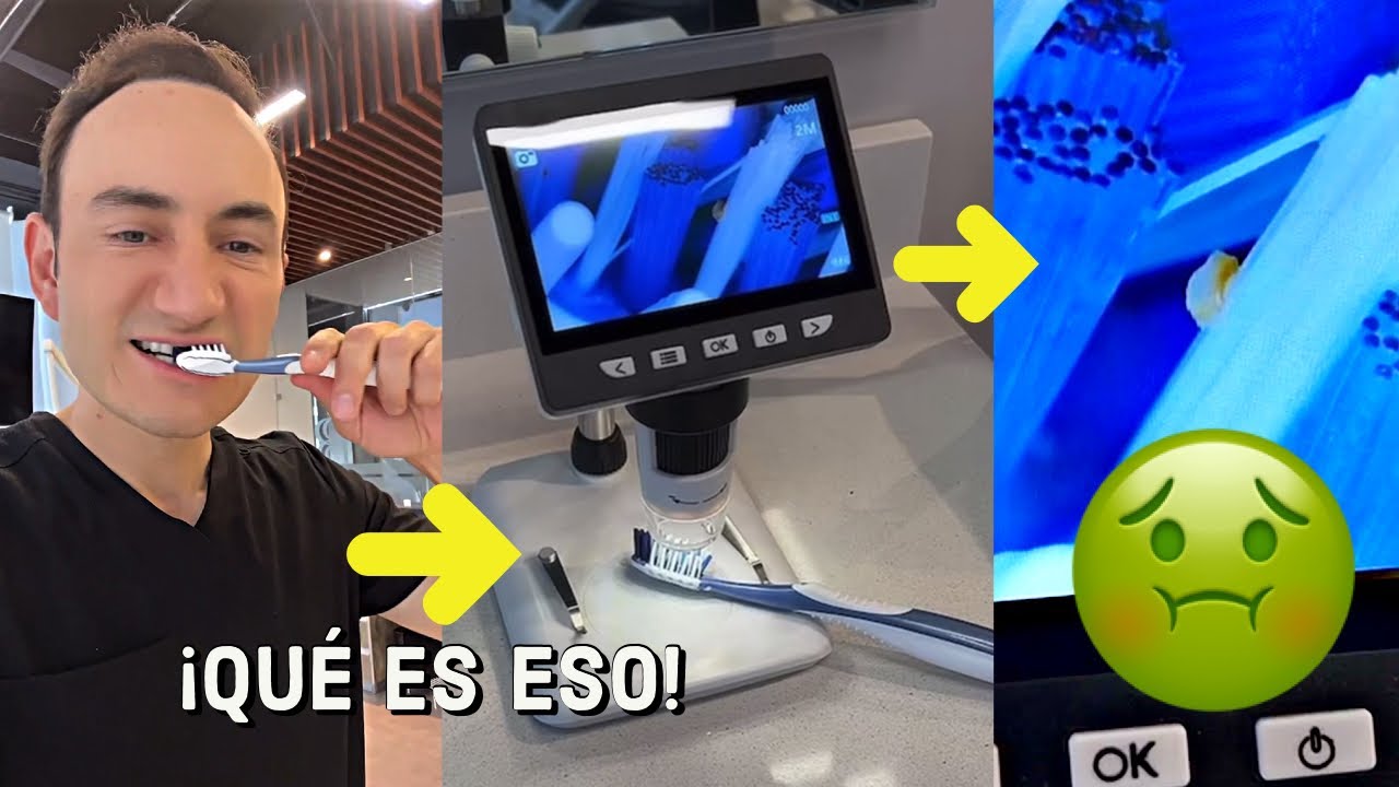 lavarse los dientes con un vaso de agua