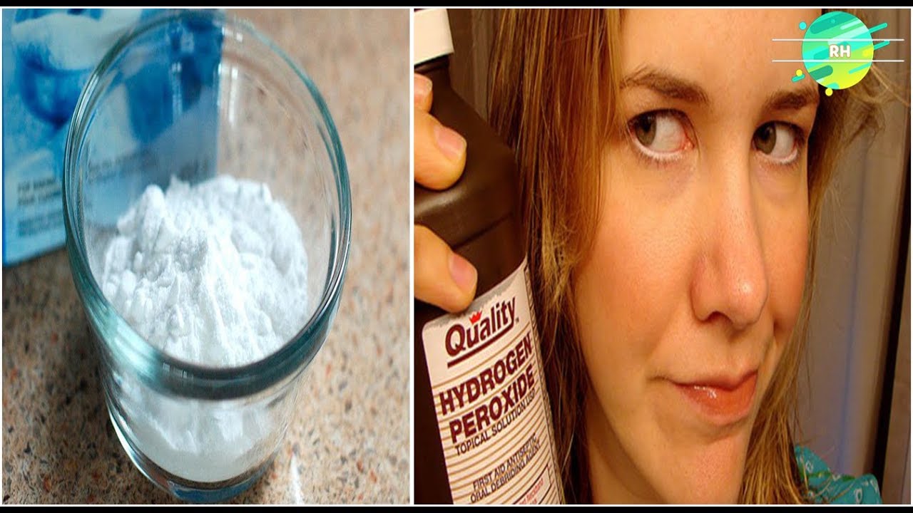 mezcla de agua oxigenada y bicarbonato